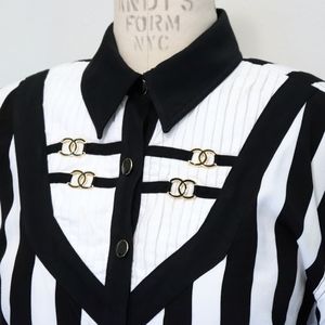 Button down bodysuit vintage 80s